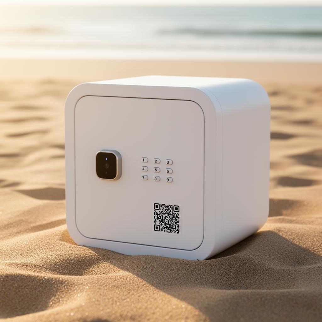 MR ELEPHANT smart beach box on the sand